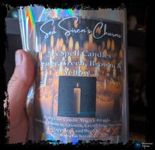 Load image into Gallery viewer, Altar Candles ~ 20 Pack : Orange, Brown, Yellow, and Green