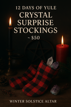 Load image into Gallery viewer, 12 Days of Yule Crystal Surprise Stockings