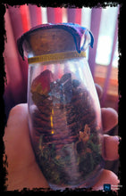 Load image into Gallery viewer, Fluorite Faery Witch Bottle, Offering, & Mini Oil