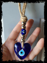 Load image into Gallery viewer, Heart Evil Eye Hanger