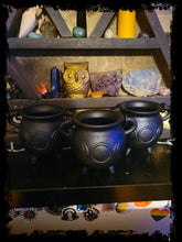 Load image into Gallery viewer, Mini Triple Crescent Cast-Iron Cauldrons