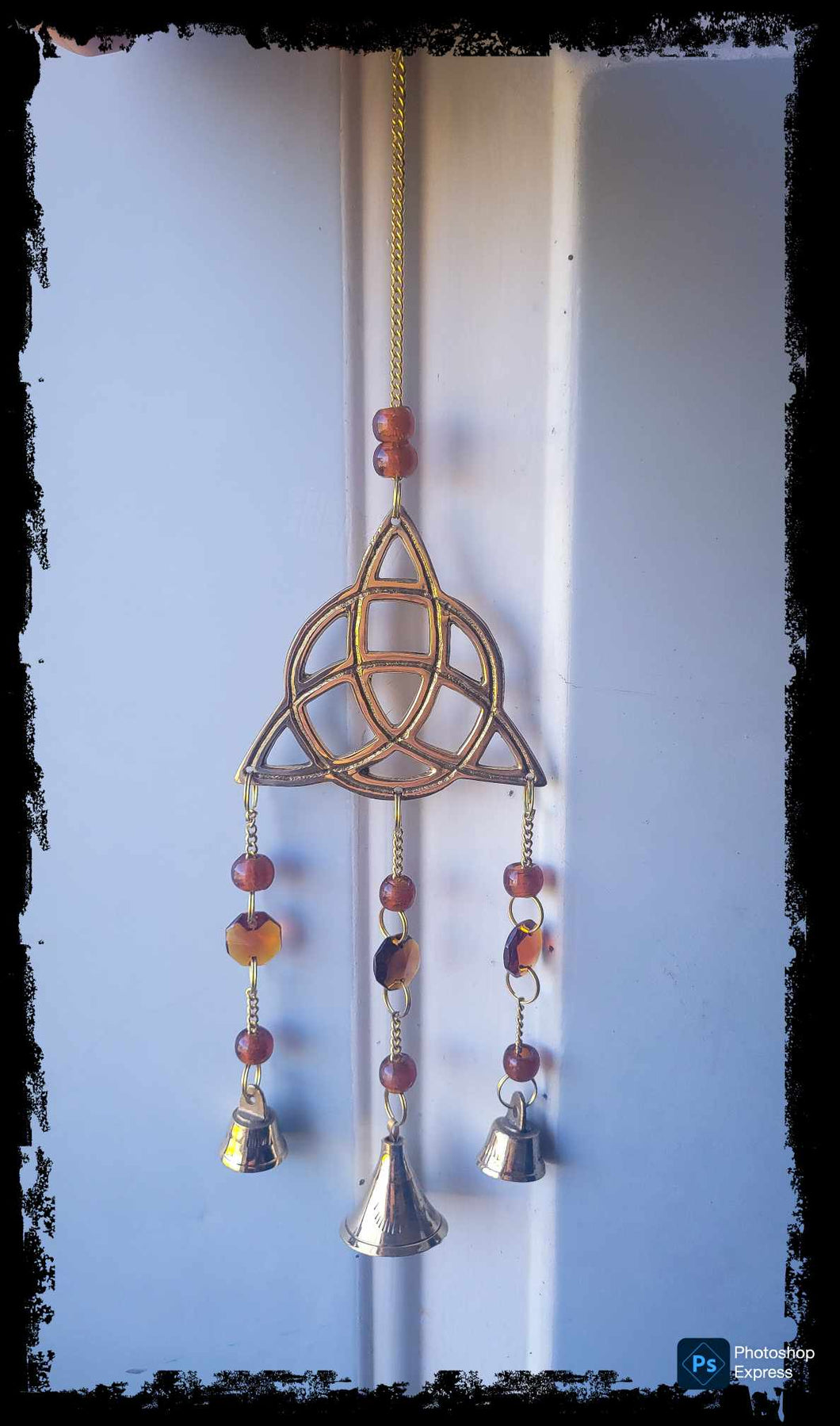 Golden Brass Triquetra Windchimes