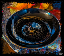 Load image into Gallery viewer, Astrology Wheel Incense Dish ~ New China &amp; Ceramic

