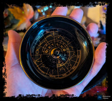 Load image into Gallery viewer, Astrology Wheel Incense Dish ~ New China &amp; Ceramic
