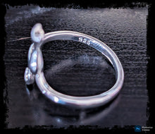 Load image into Gallery viewer, Sterling Silver Cat Ring ~ Adjustable .925 Silver
