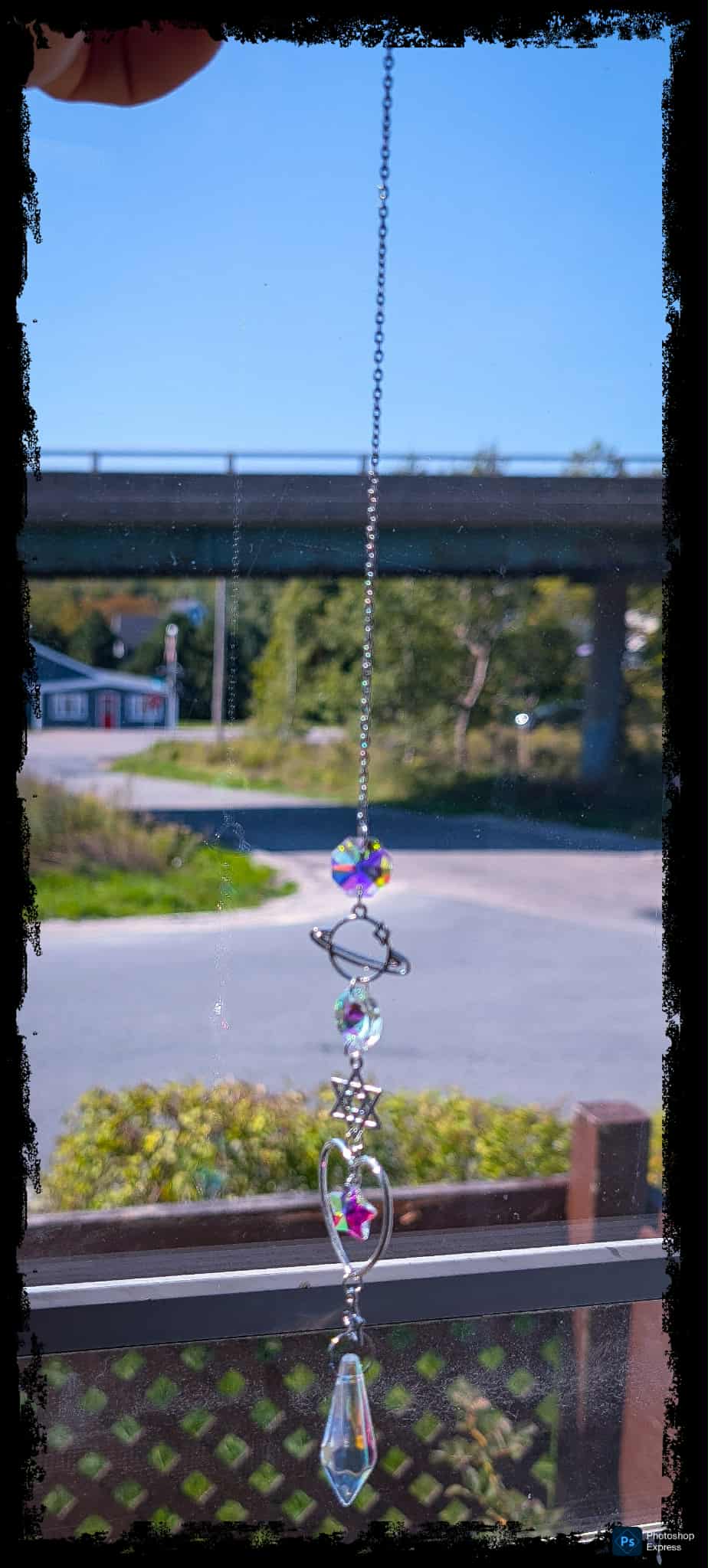 Celestial Planet & Heart Suncatcher