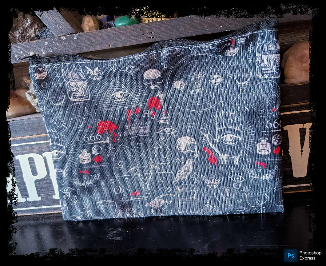 Gothic & Witchy Symbols Cosmetic Bag