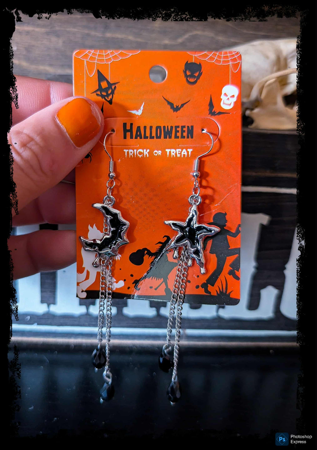 Samhain Trick or Treat Dangle Earrings