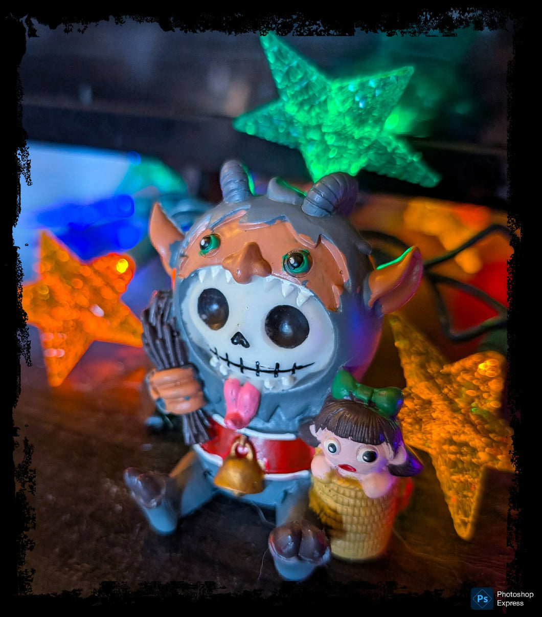 Krampus Furry Bones Statue