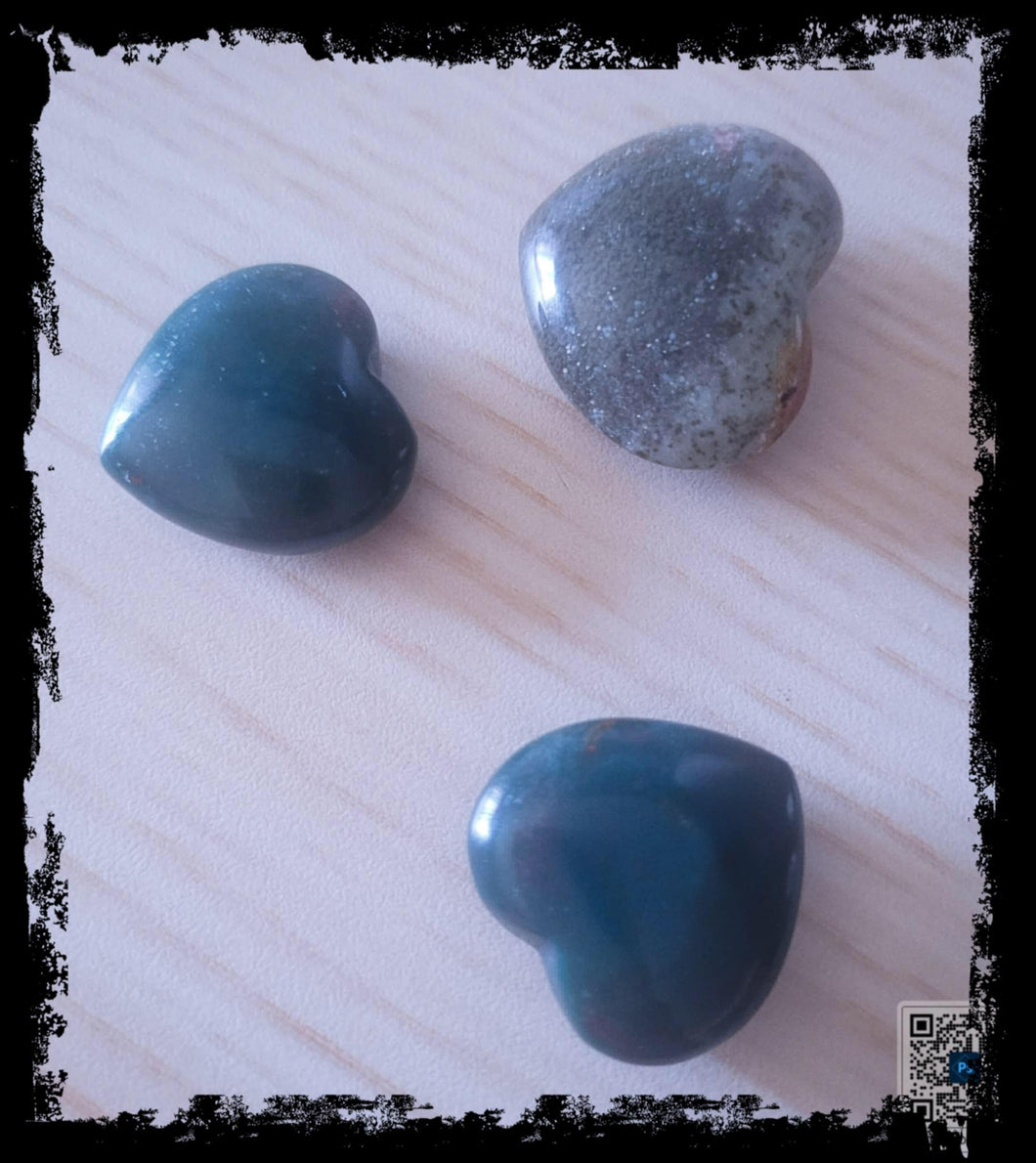 Ocean Jasper Hearts