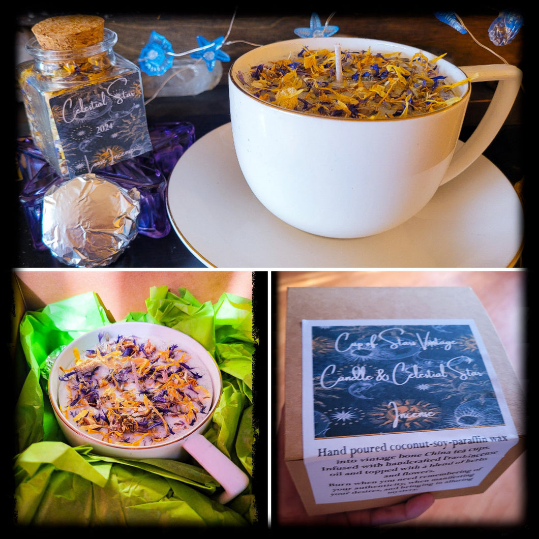 Cup of Stars Vintage Candle and Celestial Incense Blend