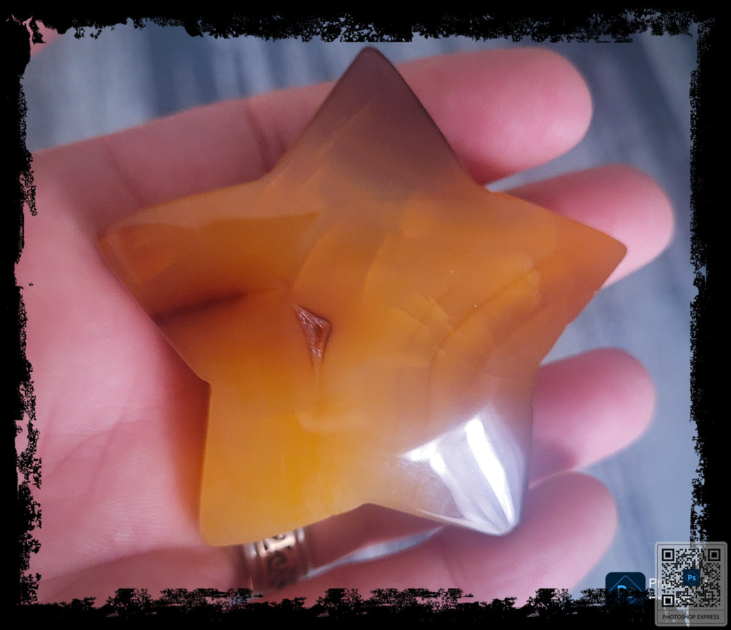 Carnelian Puffy Star, Lg