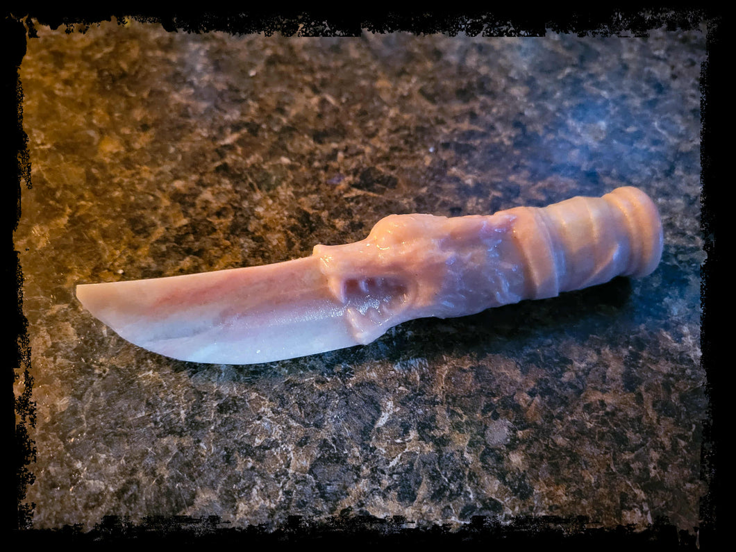 Pink Opal Wolf Athame