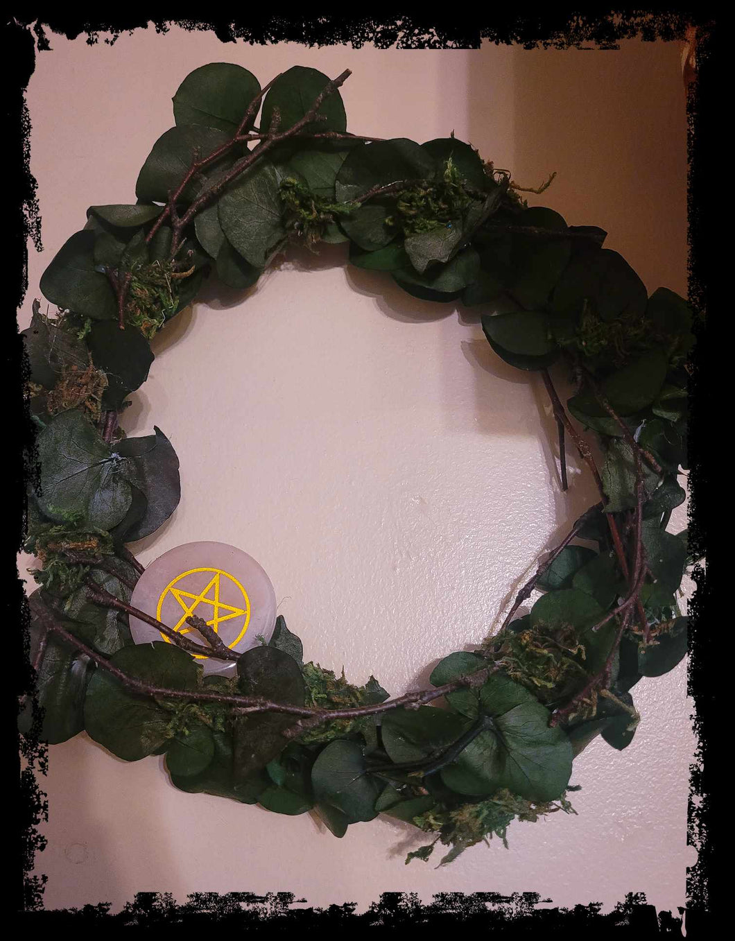 Eucalyptus & Rose Quartz Wreath