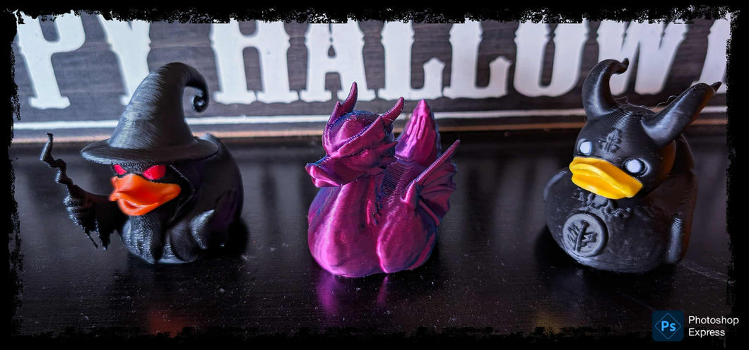 The Three Duckies of Halloween Set