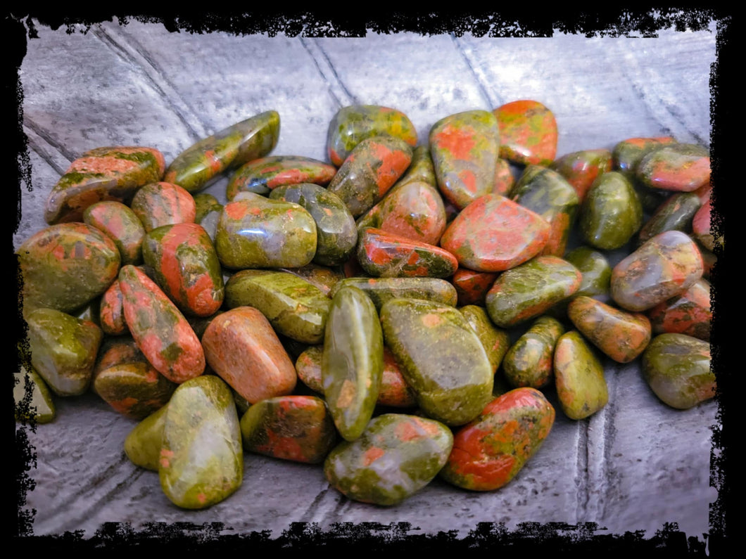 Unakite, Polished