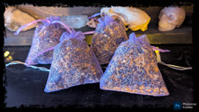 Load image into Gallery viewer, Lavender &amp; Chamomile Sachets w/ Chevron Amethyst
