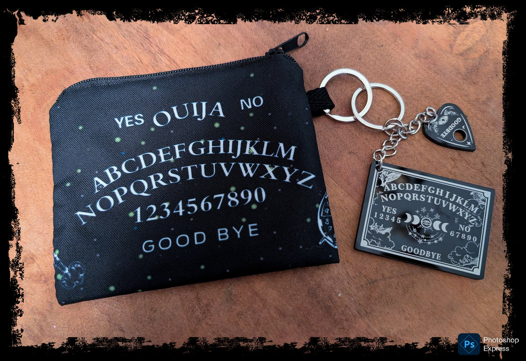 Ouija Board Pouch & Keychain Set