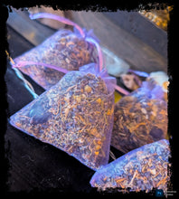 Load image into Gallery viewer, Lavender &amp; Chamomile Sachets w/ Chevron Amethyst

