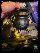 Load image into Gallery viewer, Mini Triple Crescent Cast-Iron Cauldrons
