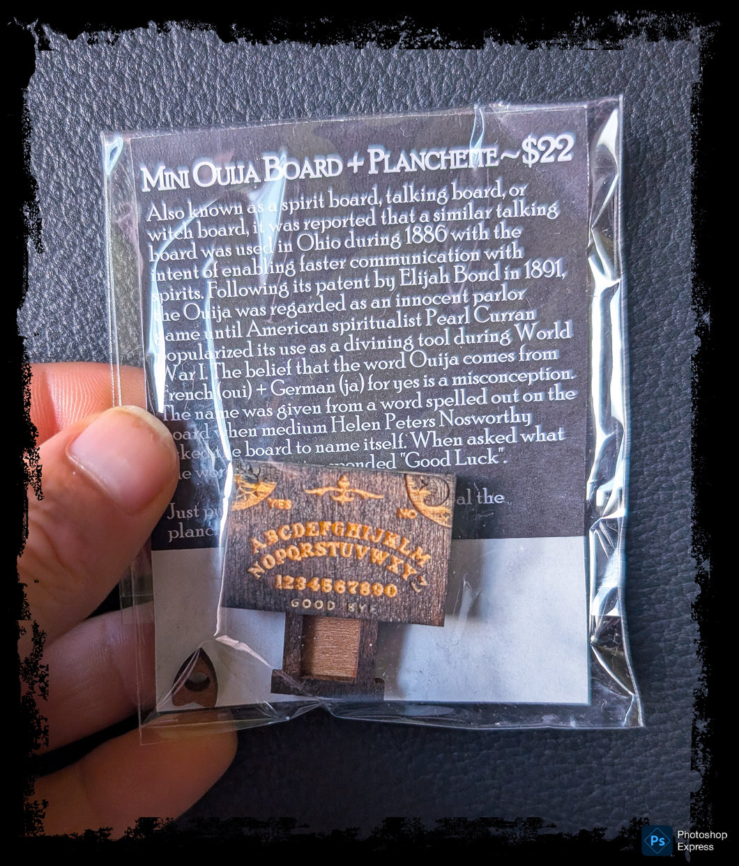 Mini Ouija Board and Planchette