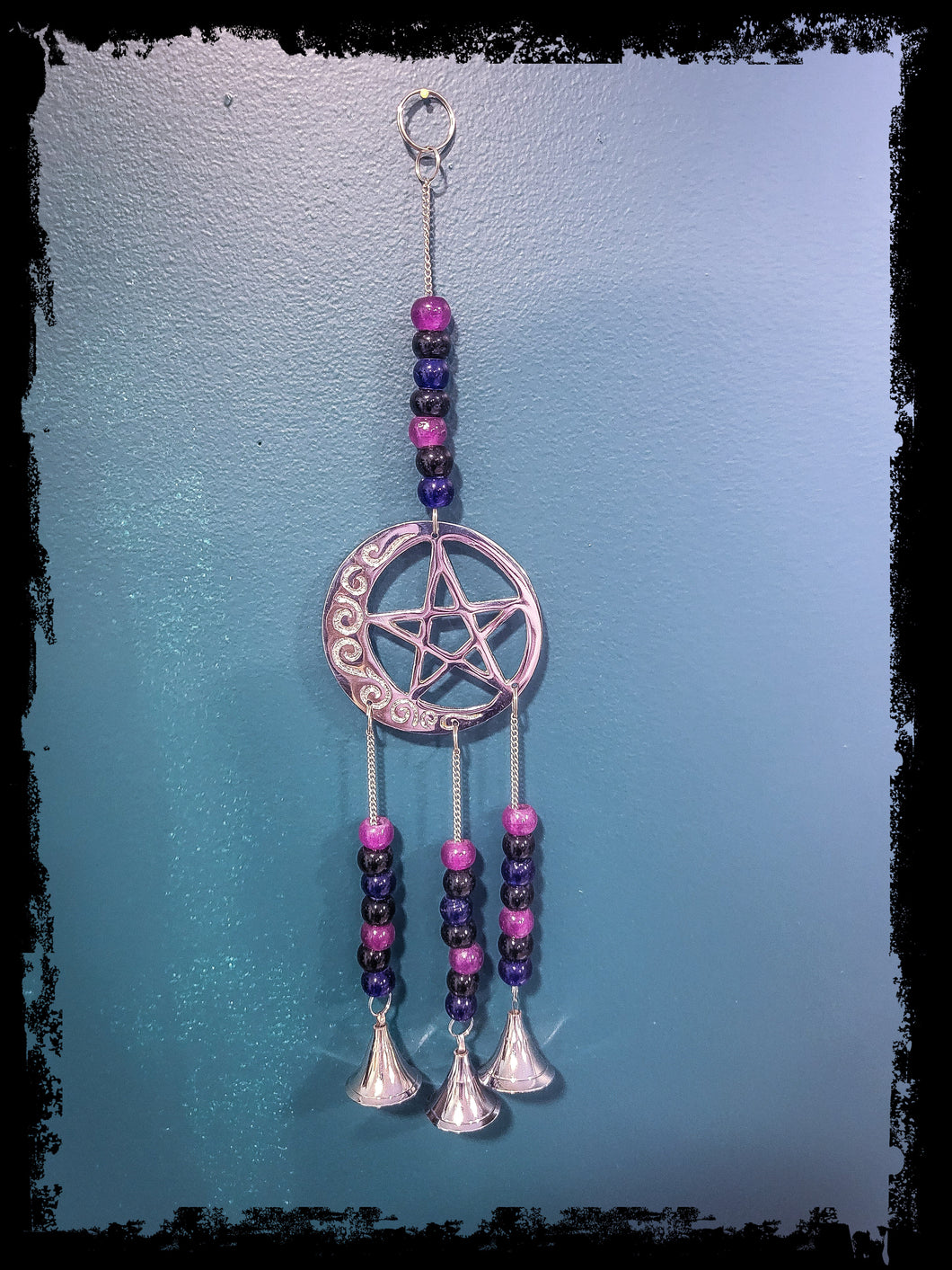Celtic Crescent Moon Wind Chimes